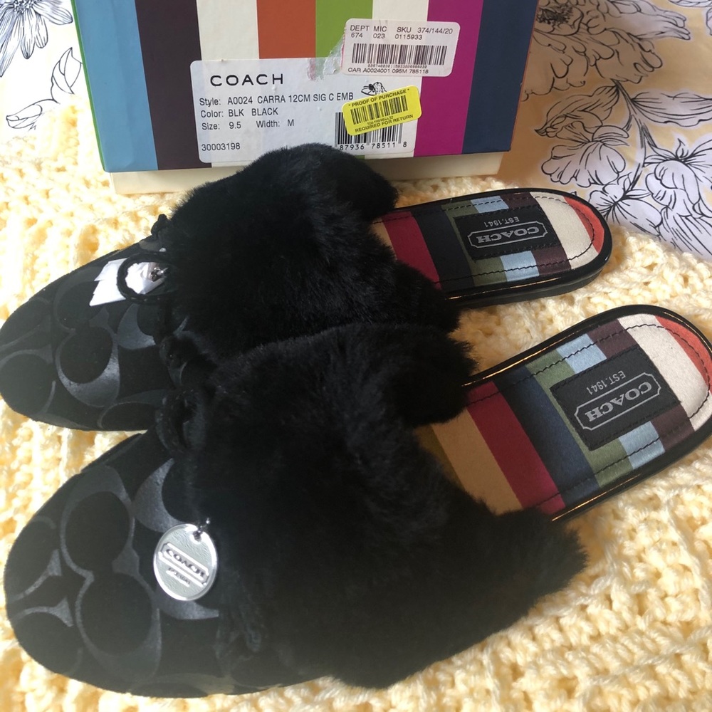Coach Carra 9.5 slipper